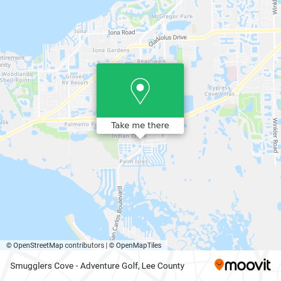 Mapa de Smugglers Cove - Adventure Golf