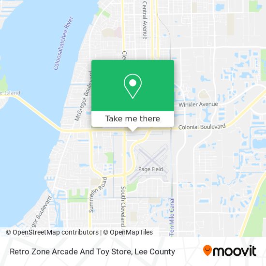 Retro Zone Arcade And Toy Store map
