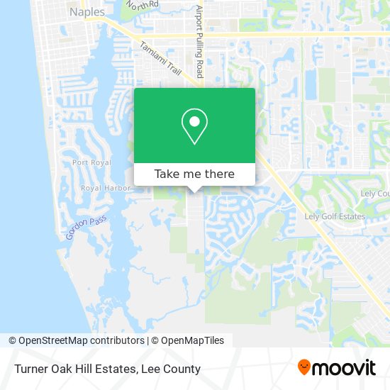 Turner Oak Hill Estates map