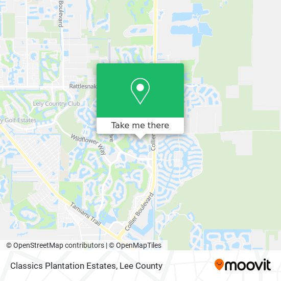 Classics Plantation Estates map