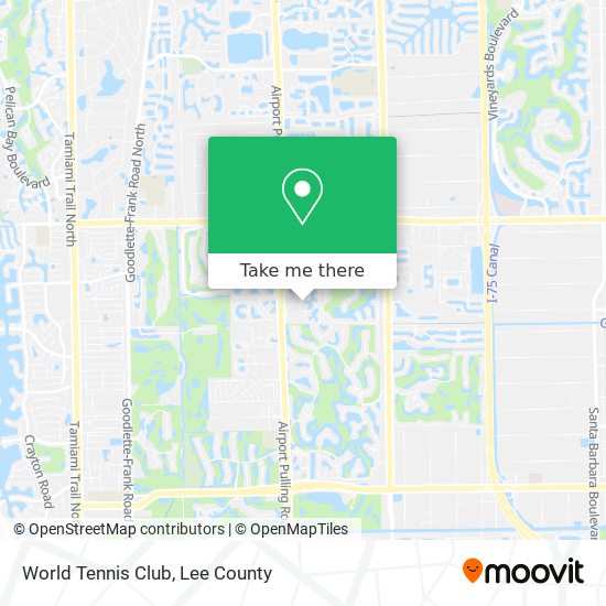 Mapa de World Tennis Club