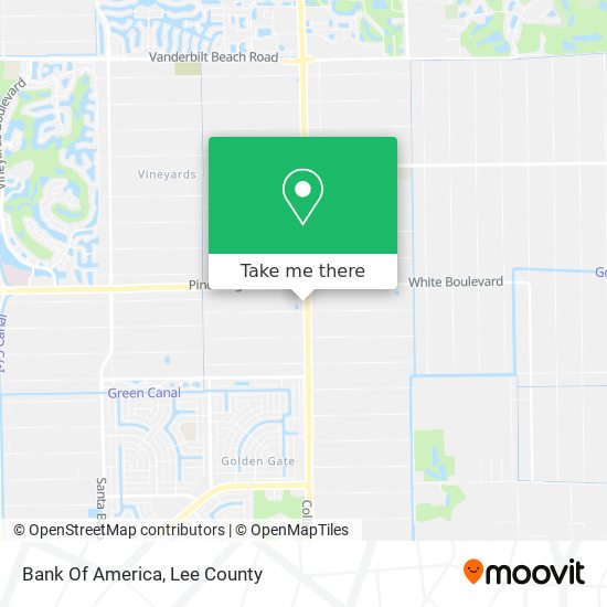Mapa de Bank Of America