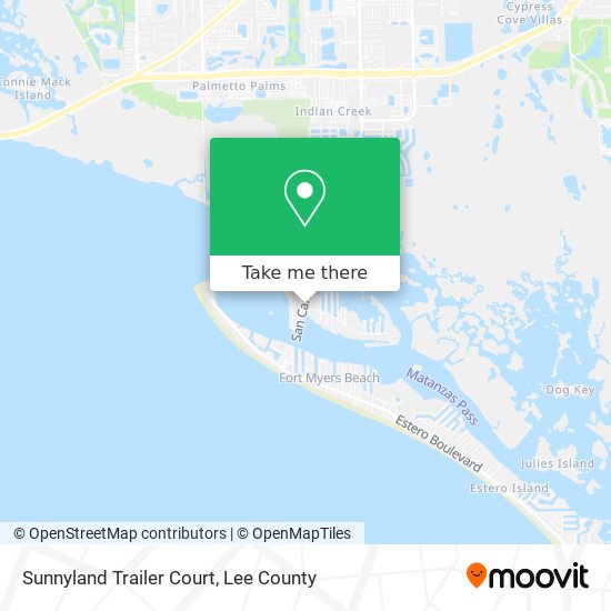 Sunnyland Trailer Court map