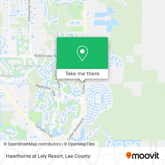 Hawthorne at Lely Resort map