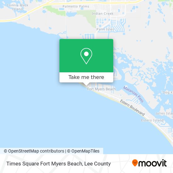 Times Square Fort Myers Beach map