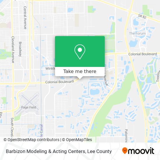 Barbizon Modeling & Acting Centers map