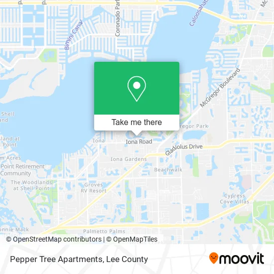 Pepper Tree Apartments map