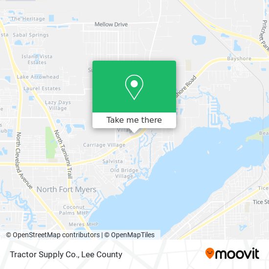 Mapa de Tractor Supply Co.