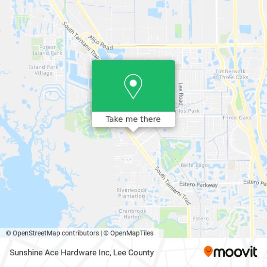 Sunshine Ace Hardware Inc map