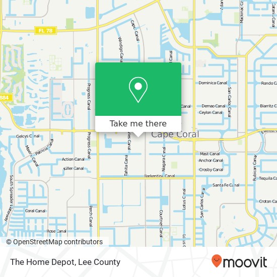How to get to The Home Depot in Cape Coral by Bus?