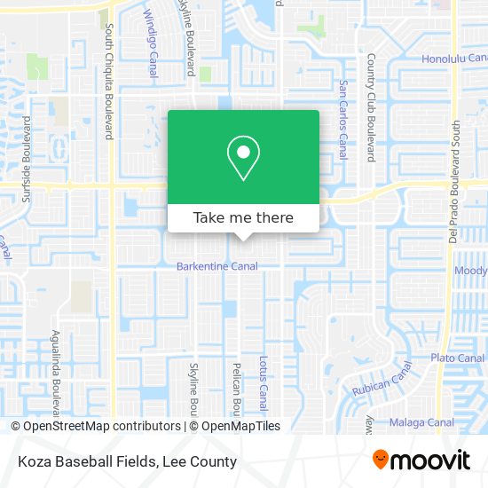 Mapa de Koza Baseball Fields