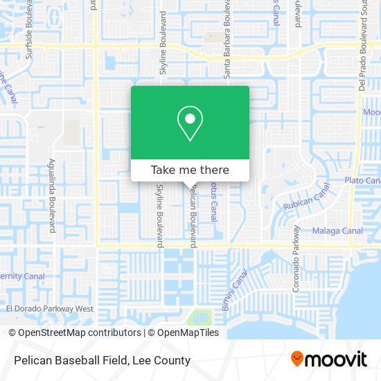 Pelican Baseball Field map