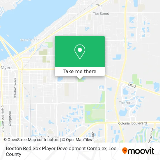 Boston Red Sox Player Development Complex map