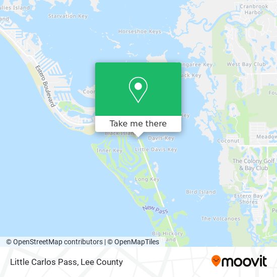 Little Carlos Pass map
