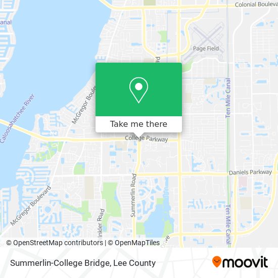 Summerlin-College Bridge map