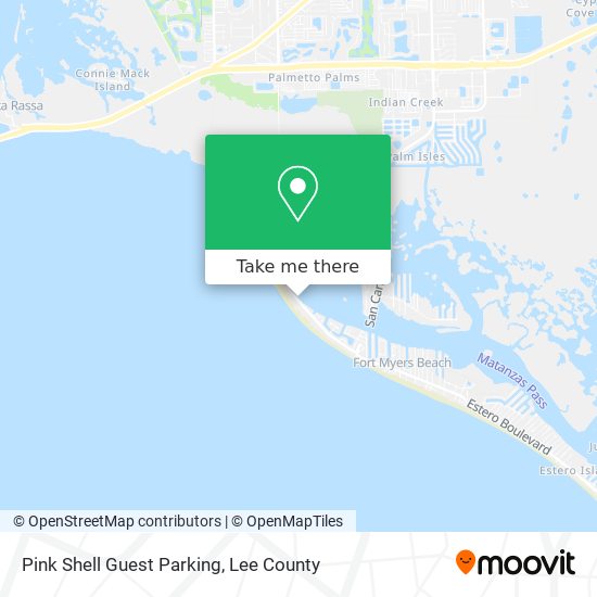 Pink Shell Guest Parking map