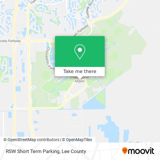 RSW Short Term Parking map