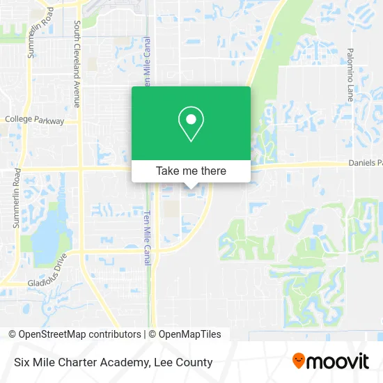 Six Mile Charter Academy map