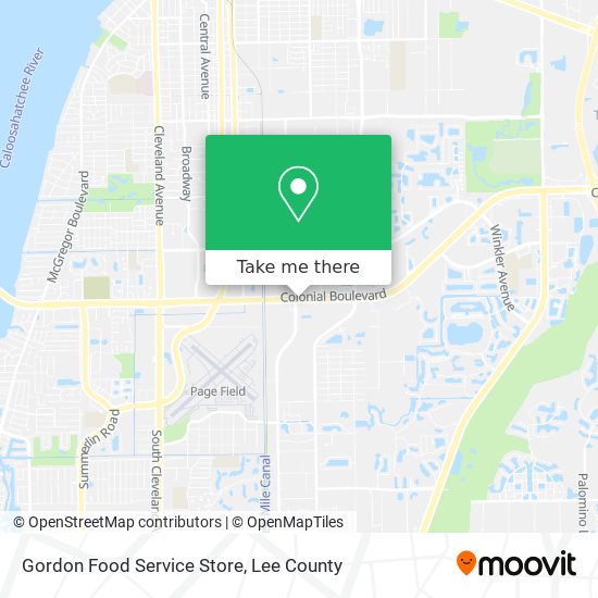 Gordon Food Service Store map