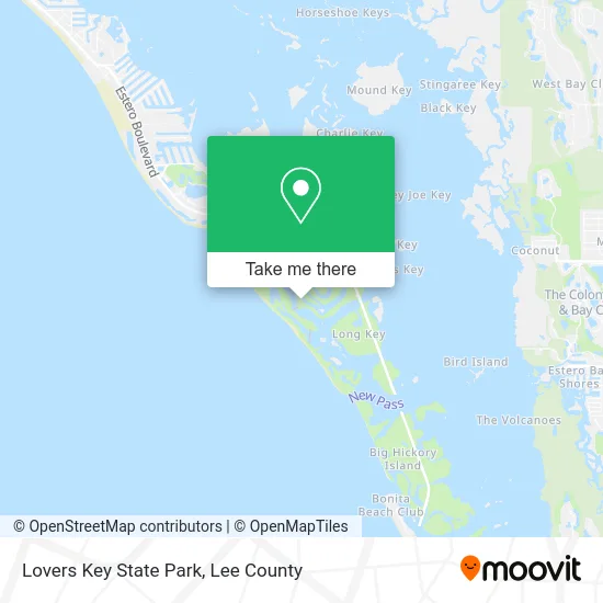 Lovers Key State Park map