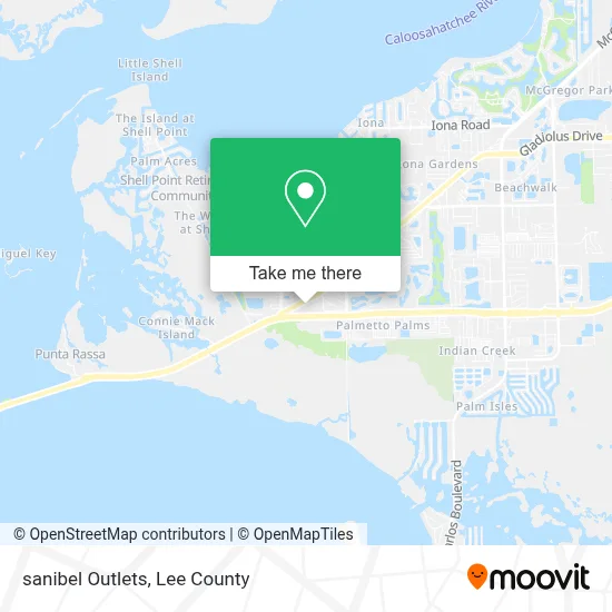 sanibel Outlets map