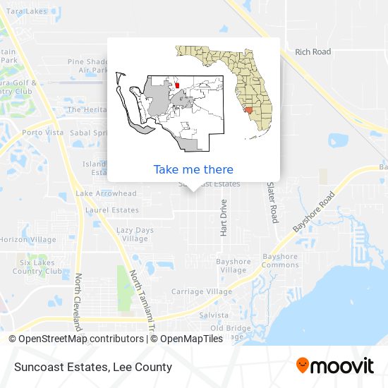 Suncoast Estates map