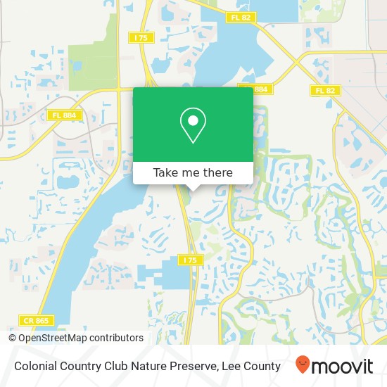 How to get to Colonial Country Club Nature Preserve in Fort Myers by Bus?