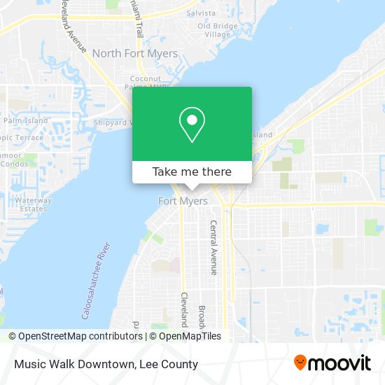 Music Walk Downtown map
