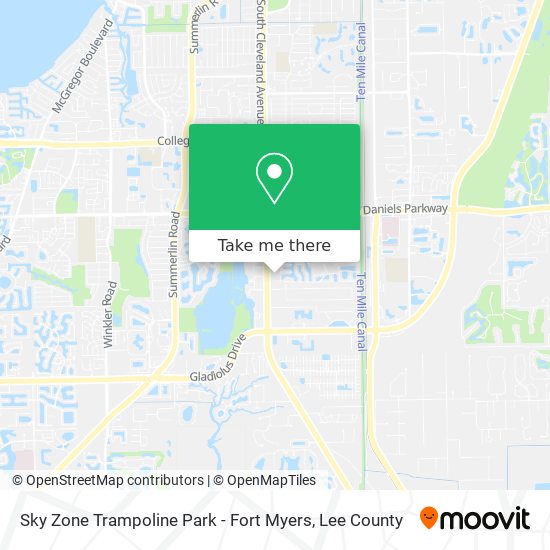 Sky Zone Trampoline Park - Fort Myers map