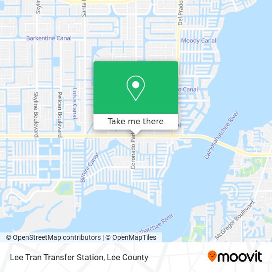 Lee Tran Transfer Station map