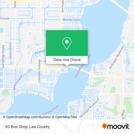 30 Bus Stop map