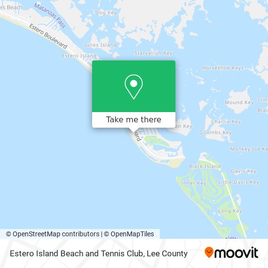 Mapa de Estero Island Beach and Tennis Club