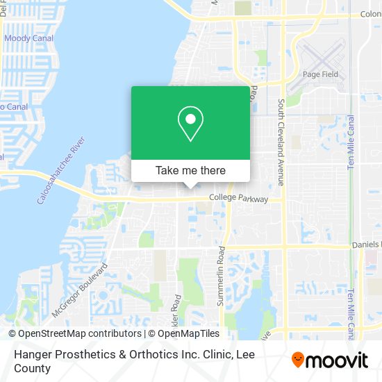 Hanger Prosthetics & Orthotics Inc. Clinic map