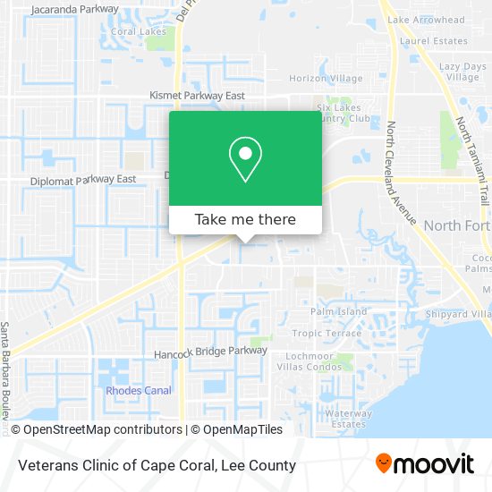 Veterans Clinic of Cape Coral map