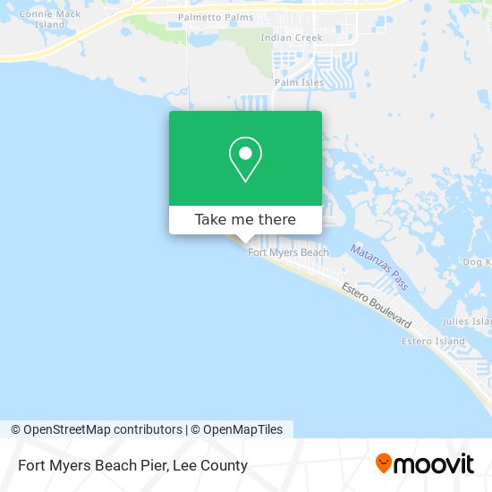 Mapa de Fort Myers Beach Pier