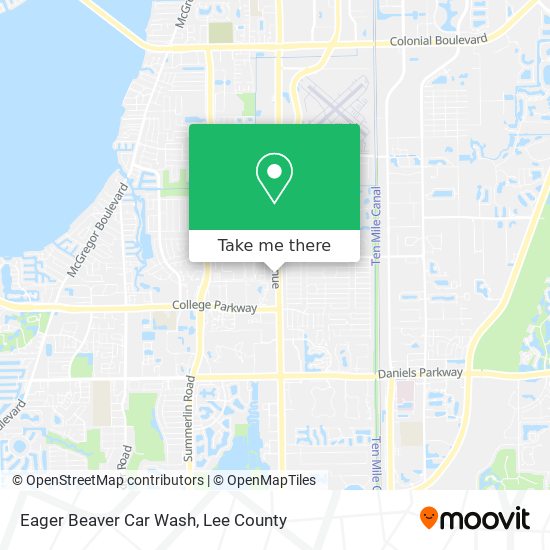Eager Beaver Car Wash map