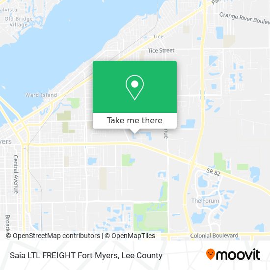 Saia LTL FREIGHT Fort Myers map
