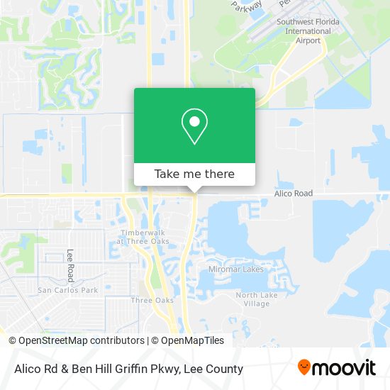 Alico Rd & Ben Hill Griffin Pkwy map