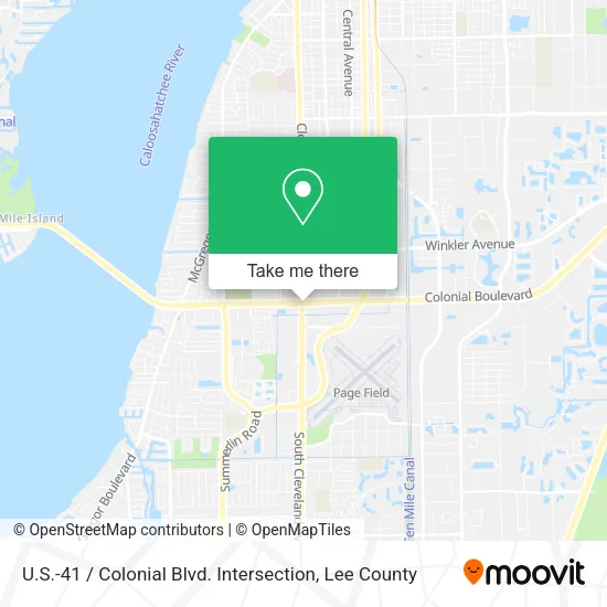 U.S.-41 / Colonial Blvd. Intersection map