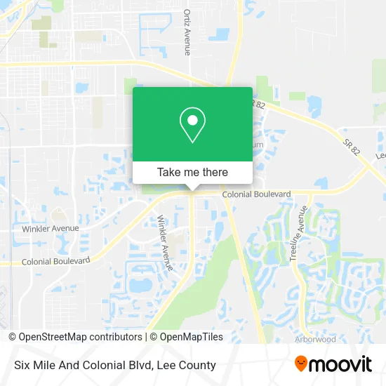 Six Mile And Colonial Blvd map