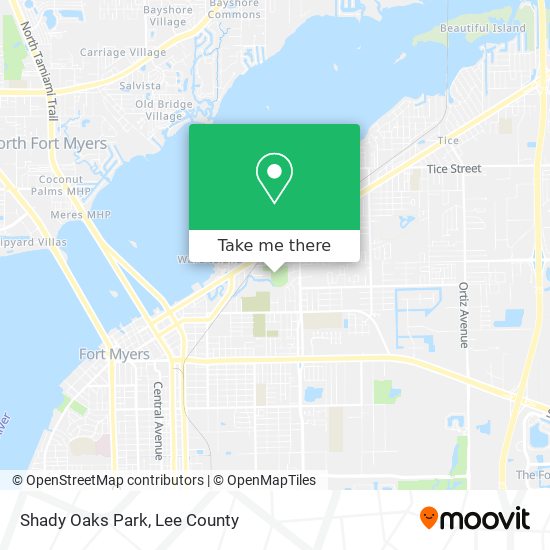 Mapa de Shady Oaks Park