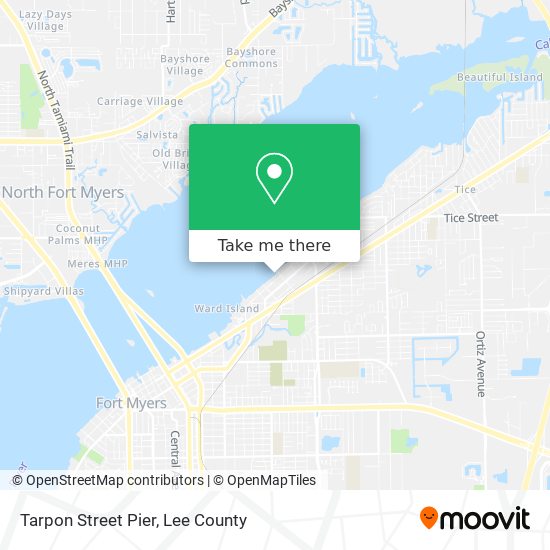 Tarpon Street Pier map