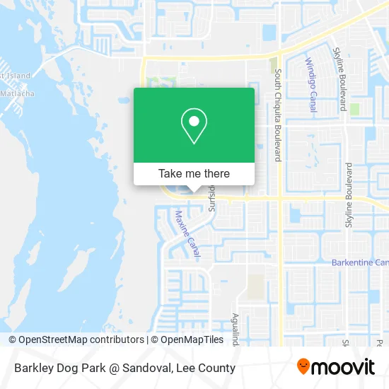 Barkley Dog Park @ Sandoval map