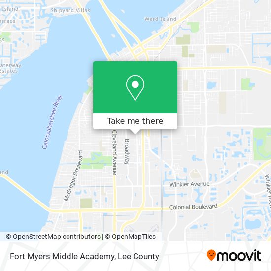 Mapa de Fort Myers Middle Academy