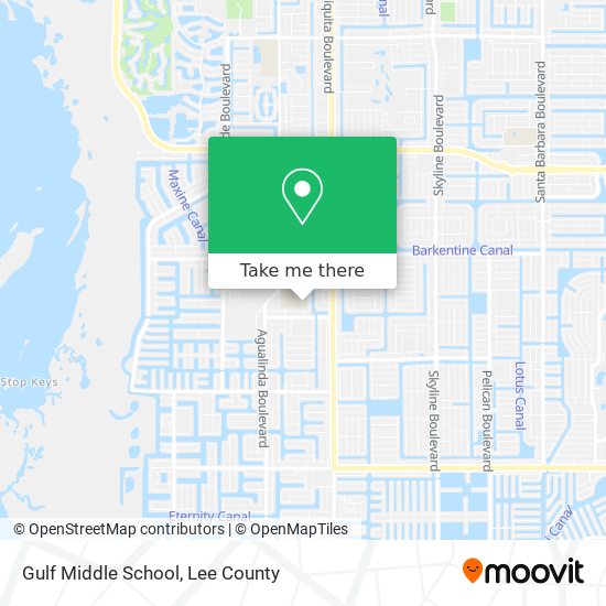 Gulf Middle School map