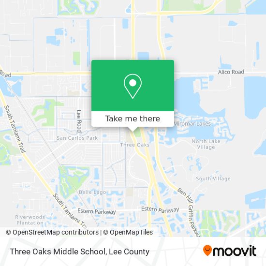 Three Oaks Middle School map
