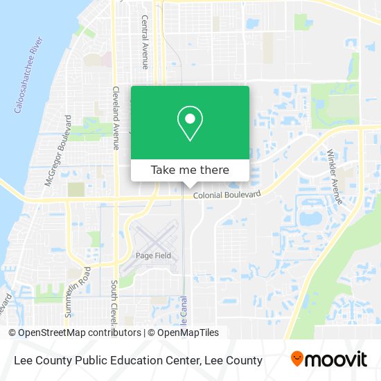 Mapa de Lee County Public Education Center