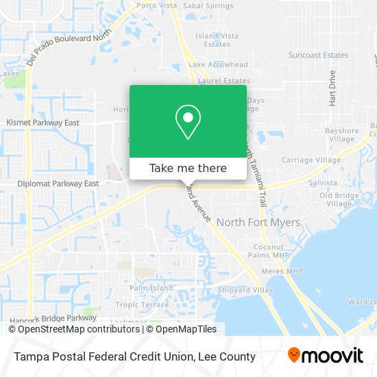 Mapa de Tampa Postal Federal Credit Union