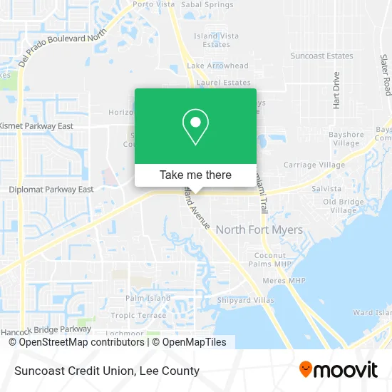 Suncoast Credit Union map