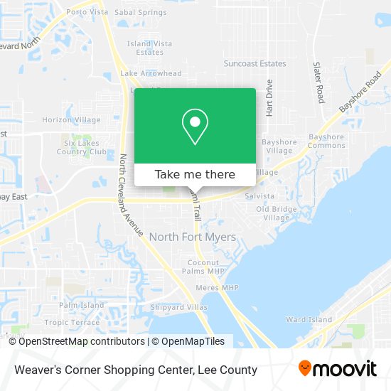 Weaver's Corner Shopping Center map